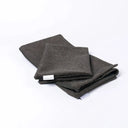 Folded Spare Cover for Charley Chau's Luxury Bliss Bolster Dog Bed in a dark brown woven upholstery fabric.