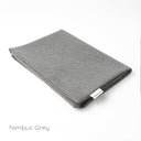 A folded Spare Dog Bed Cover in a machine-washable and durable fabric in grey on a white backdrop.