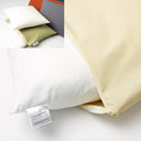 Close up of an Anti-Micorbial Waterproof Dog Bed Liner on a Mini Bolsters Pad, a luxury dog bed accessory 