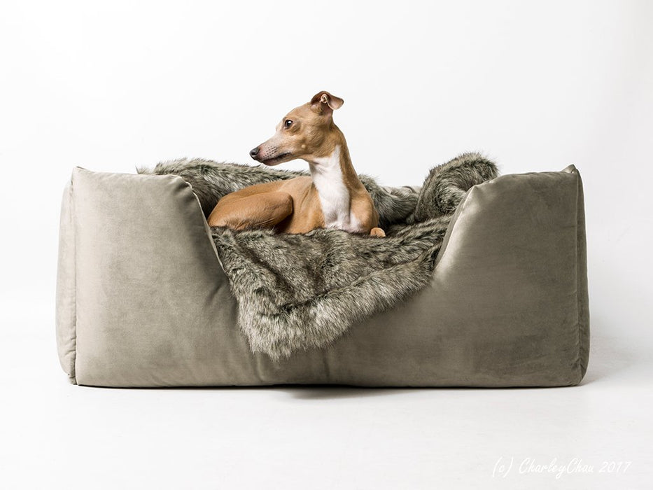 Charley Chau Deeply Dishy Luxury Dog Bed - Velour Cloud