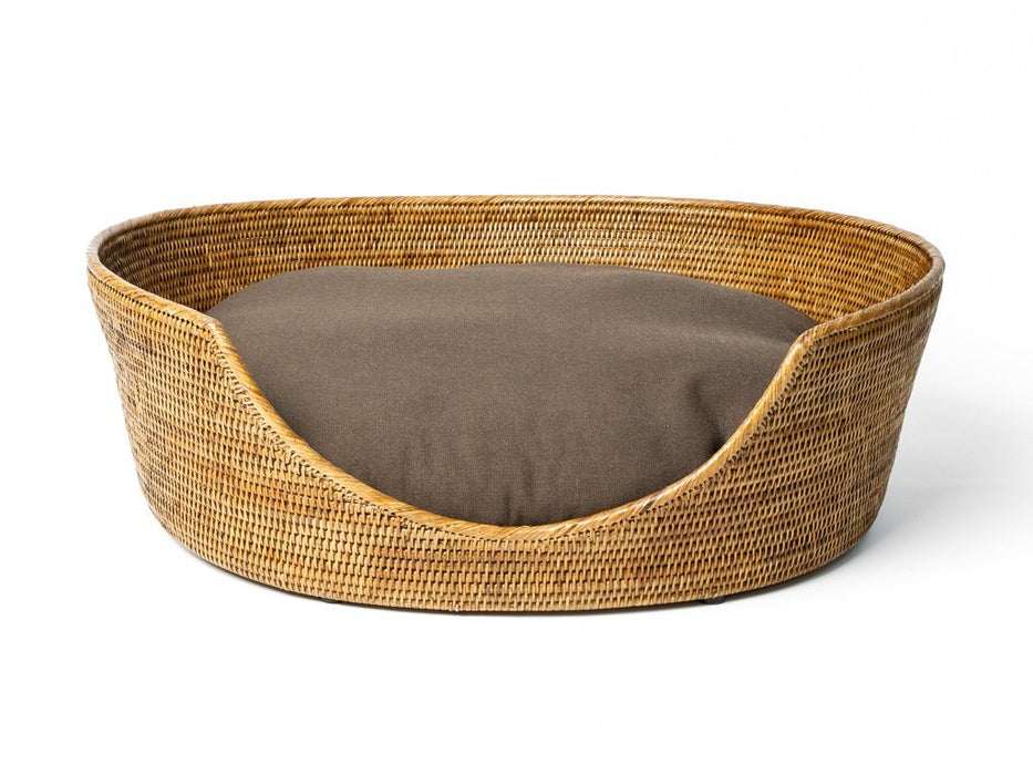 Charley Chau Luxury Rattan Dog Basket 