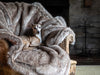 Charley Chau Faux-Fur Dog Blanket in Foxy - machine washable, designer dog blanket