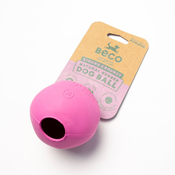 Natural Rubber Treat Ball by Beco Pets at Charley Chau