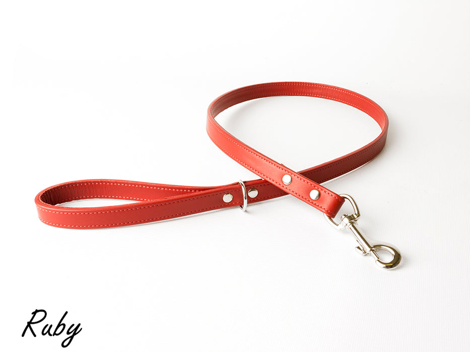 Luxury Leather Dog Lead - made to order