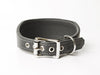 Bespoke Leather Whippet Collar - School Grey