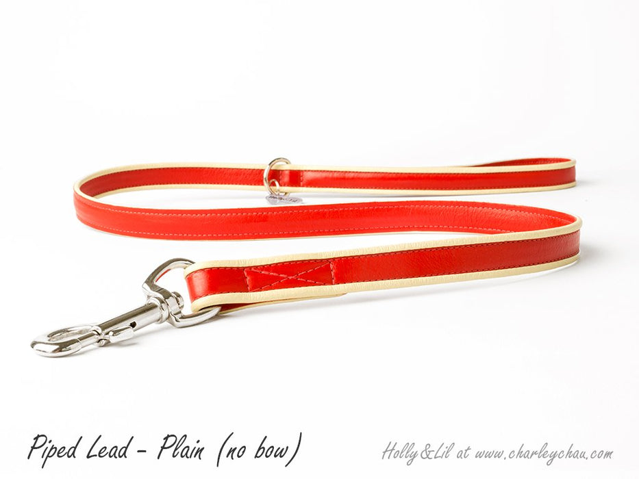 Piped Dog Leads for the Bow Tie Collar by Holly&Lil