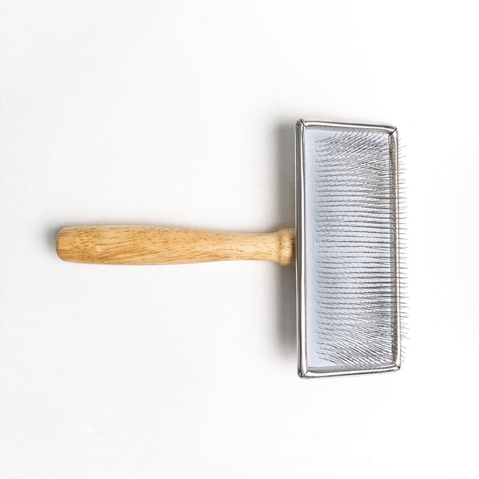 Ancol Ergo Wooden Handle Slicker Brush