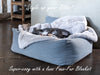 The Bliss Bolster Dog Bed - designer dog bed with removable covers