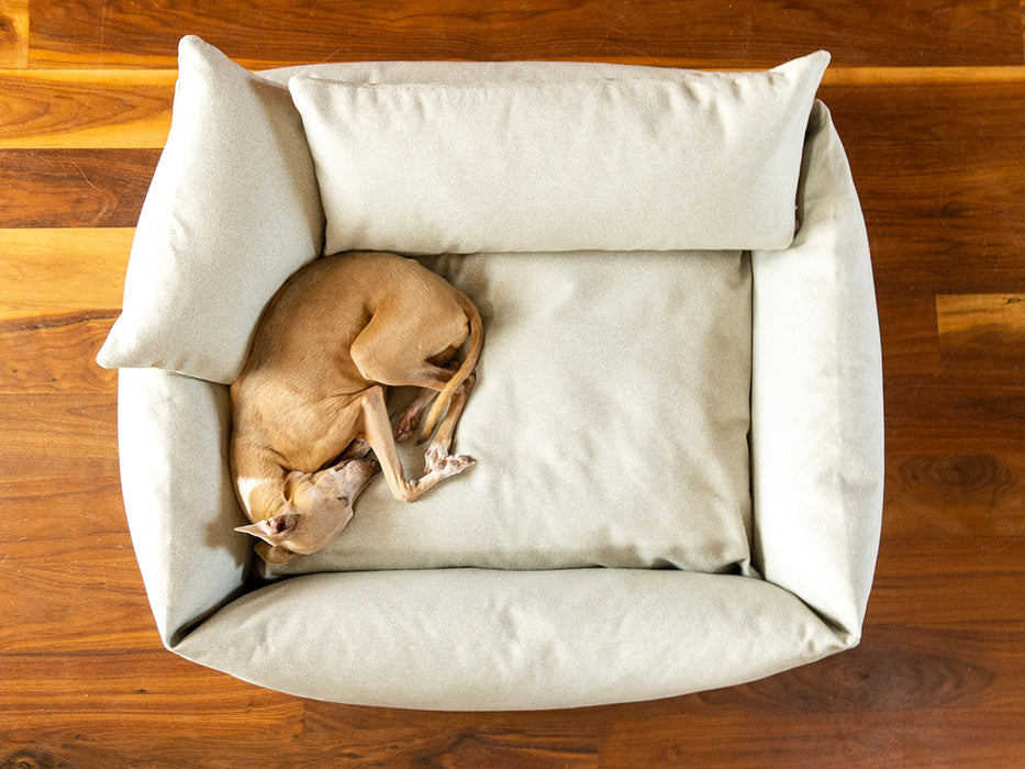 Luxury bolster dog bed by Charley Chau