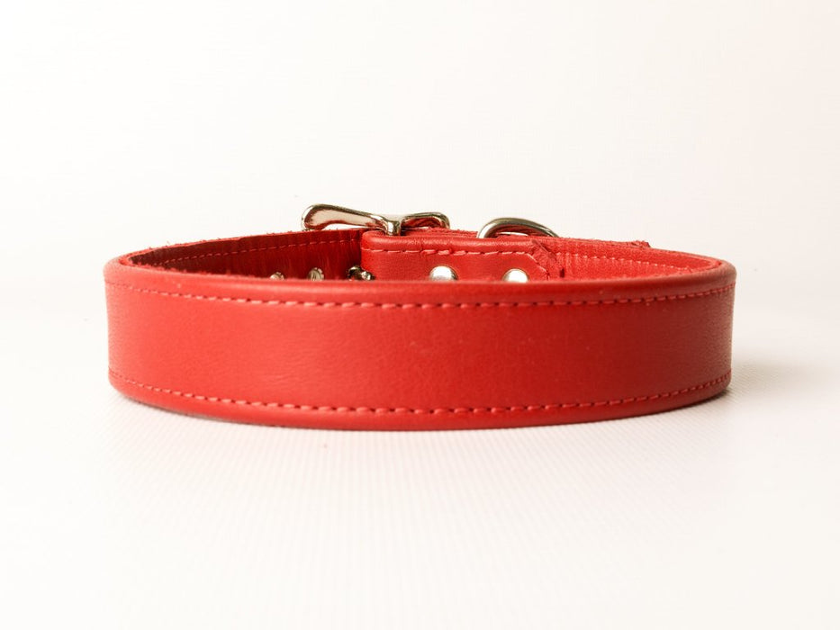 Bespoke Leather Dog Collar - Ruby - by Petiquette at Charley Chau