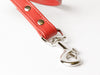 Bespoke Leather Dog Lead - shown in Ruby