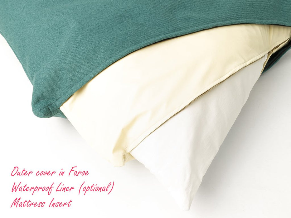 Day Bed Mattress in Faroe - designer dog bed, deep-filled dog bed mattress