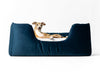 Deeply Dishy Dog Bed by Charley Chau - Velour Midnight & Palest Pink