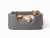 Charley Chau Deeply Dishy Dog Bed in Weave Slate