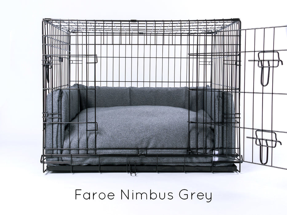 Luxury dog bedding set for a dog crate