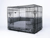 Soft dog bed mattress and bed bumper set for dog crate