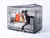 Luxury dog bedding set for a dog crate