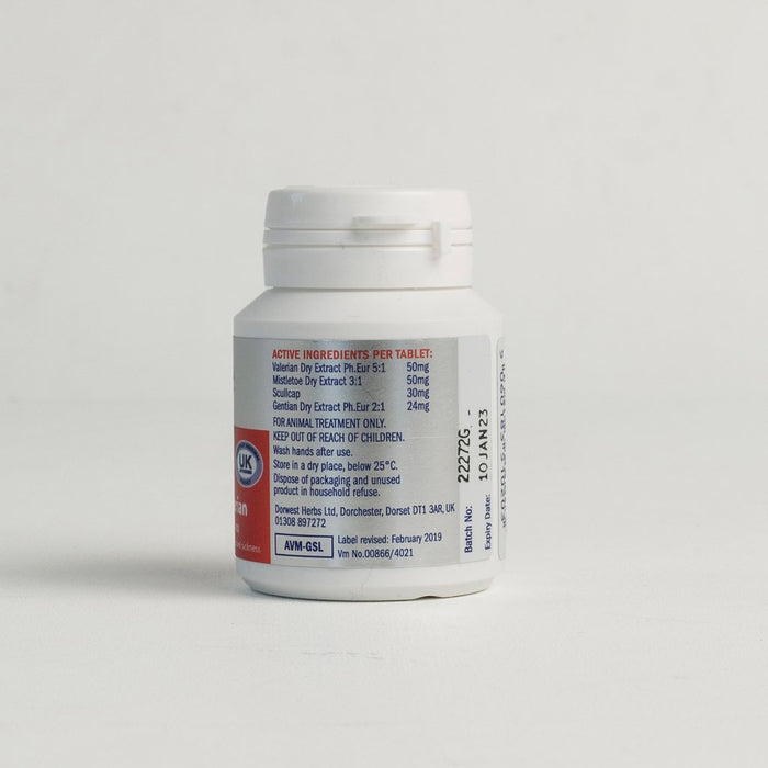 Dorwest Scullcap & Valerian Tablets (100) - for stress and anxiety
