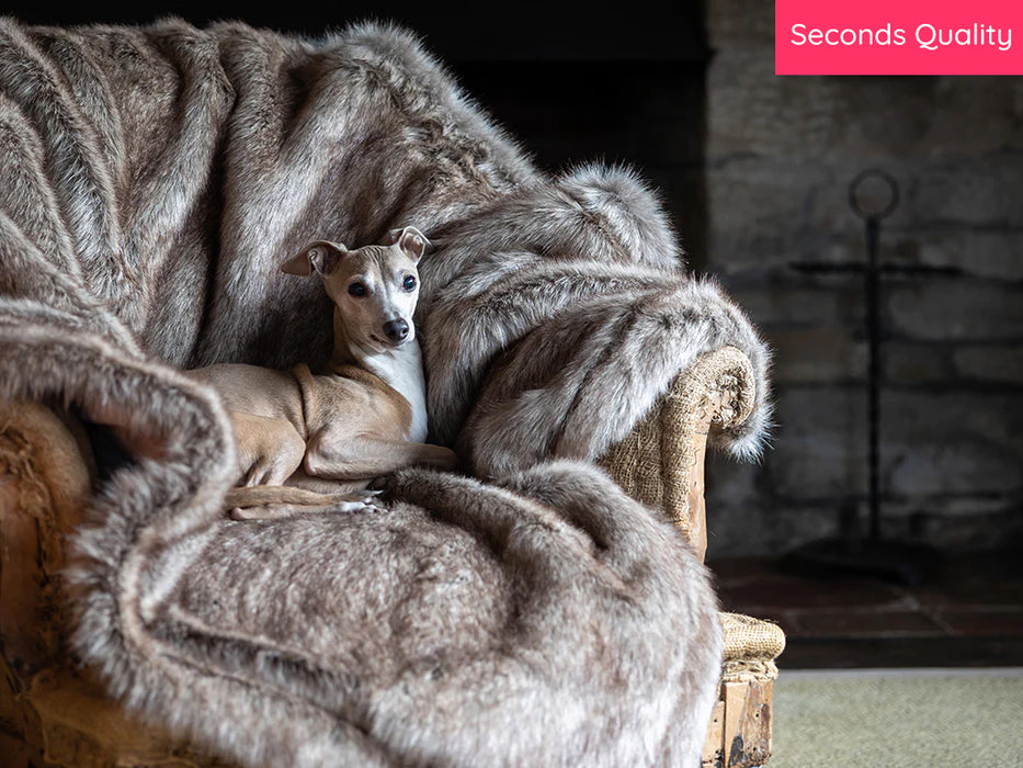 Seconds Quality: Faux-Fur Dog Blanket - Medium - Foxy