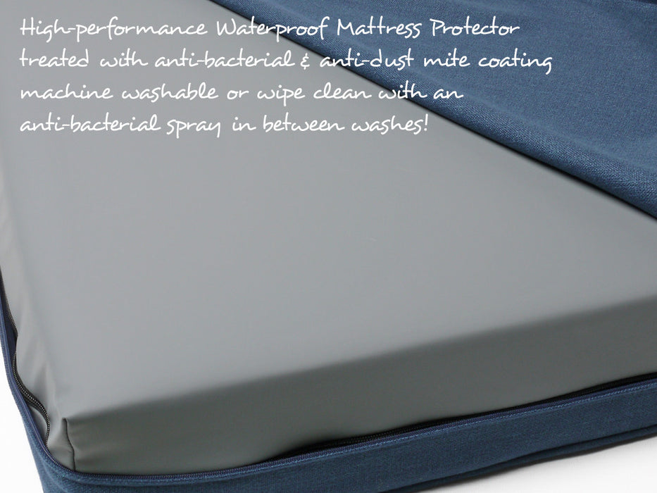 High-performance waterproof mattress protector included