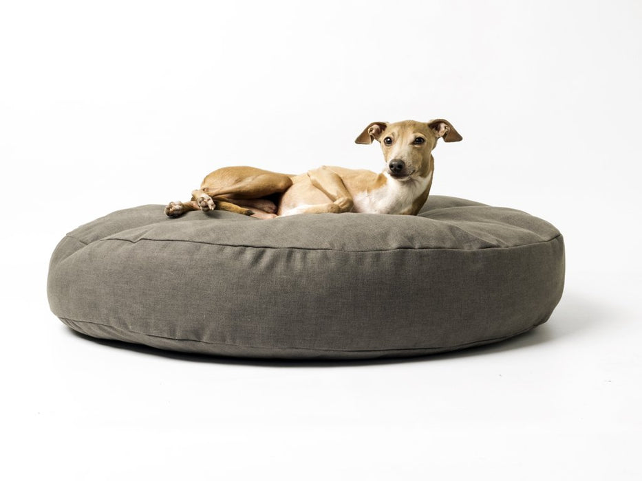 Charley Chau Luxury Round Dog Bed Mattress  - Dark Gray