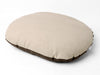 Oval Dog Bed Mattress with reversible cover in Stone and Coffee