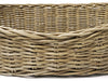 Rattan Dog Basket in Greywash Rattan