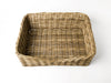 Rectangular Greywash Rattan Dog Basket