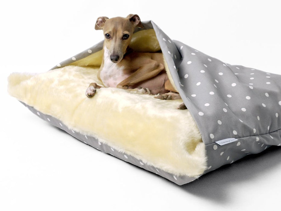 Snuggle Bed in Dotty Dove Grey