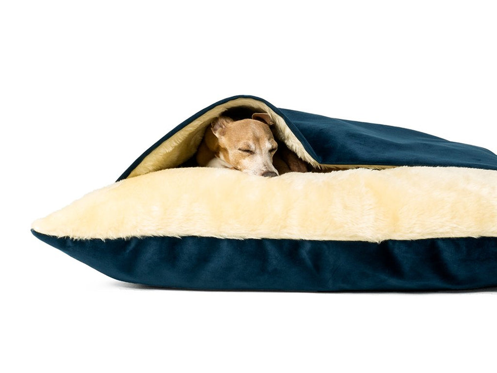 Dog Snuggle Bed in Velour — Charley Chau Luxury Dog Beds & Blankets