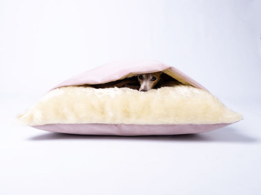 Charley Chau Limited Edition Snuggle Bed in Velour Palest Pink
