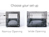 Versatile dog Crate mattress and bed bumper set