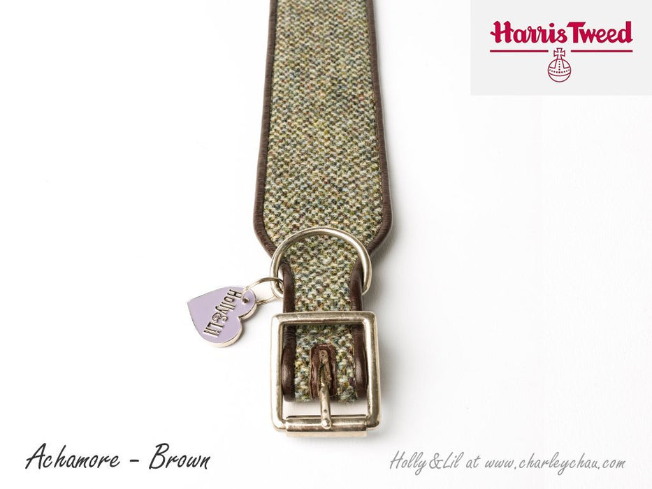 Sighthound Collar in Harris Tweed by Holly&Lil - for Italian Greyhounds, Whippets, Greyhounds and Lurchers