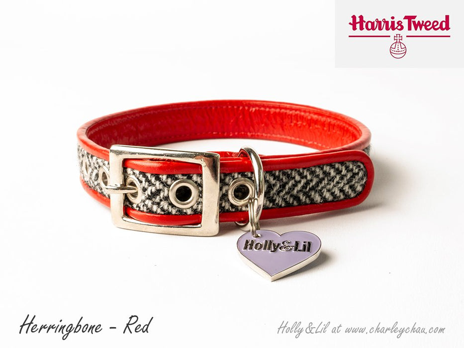 Harris Tweed Dog Collars by Holly&Lil