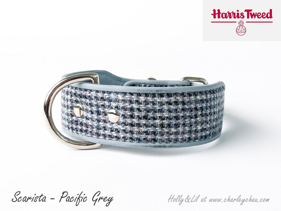 Wide Dog Collars in Harris Tweed by Holly&Lil