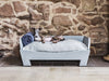 Raised Wooden Dog Bed by Charley Chau in Farrow & Ball Manor House Gray
