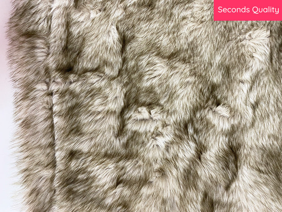 Faux-Fur Dog Blanket - Medium - Oatmeal - Seconds Quality