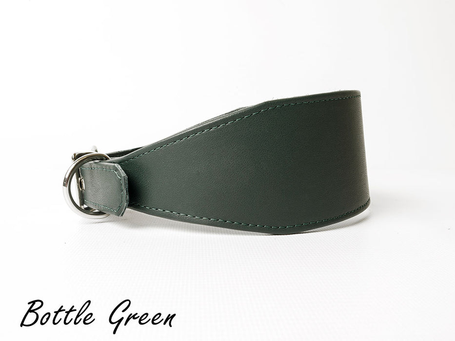 Sighthound Dog Collar - Leather Greyhound Collar 