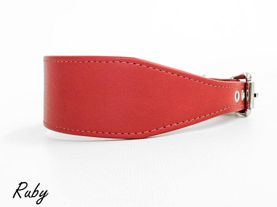 Sighthound Dog Collar - Leather Whippet Collar 