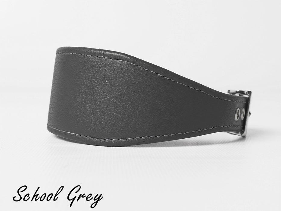 Sighthound Dog Collar - Leather Whippet Collar 